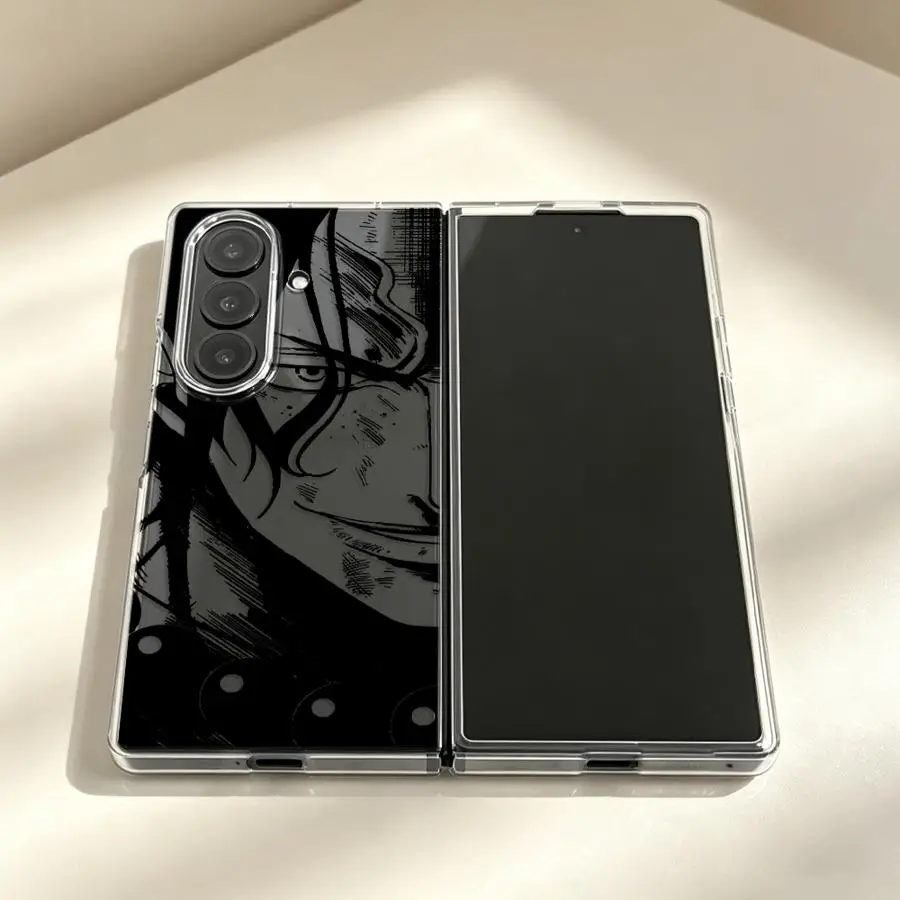 Фото Прозрачный мягкий чехол для телефона Samsung Galaxy Z Fold7 Z Fold6 Z Fold 7 6 5 4 3 Z Fold4 Z Fold3 Z Fold5, цельный, аниме-дизайн №1