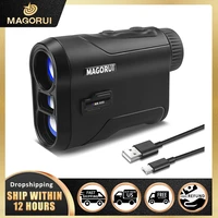 magorui golf rangefinder 6 5x magnification 650 yards rechargeable laser rangefinder for golf hunting bird animal watching scope