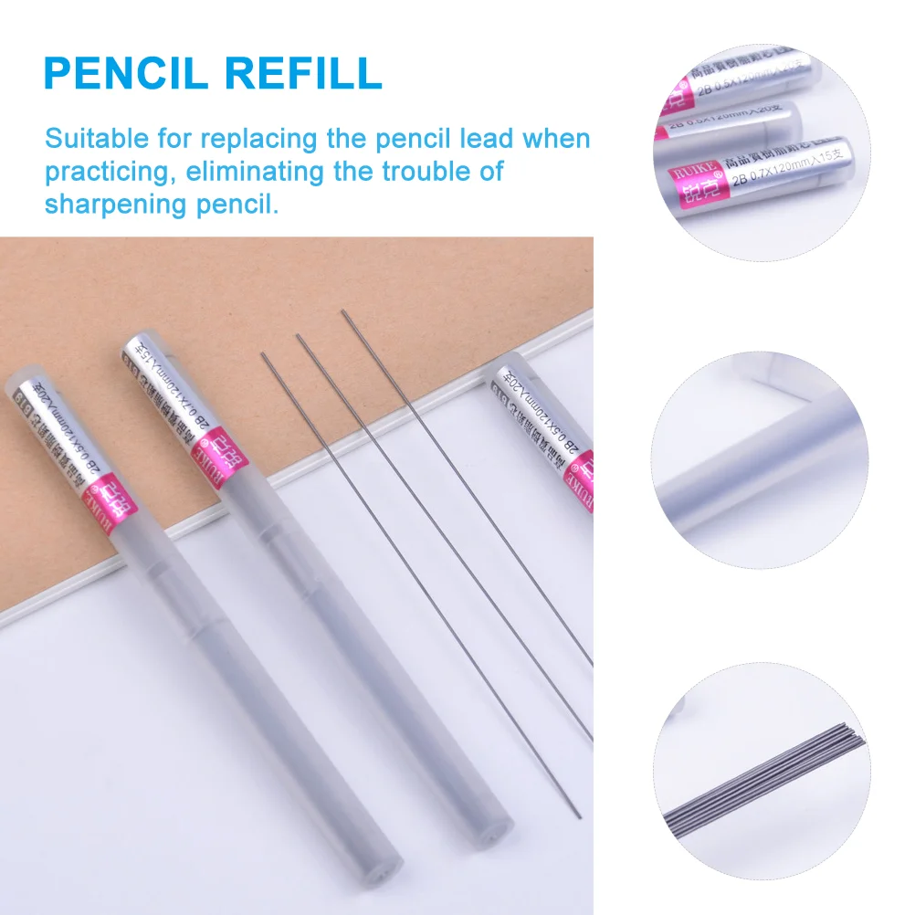 

10pcs Pencil Refill Cores Students Pencil Refills Sketching Pencil Refills
