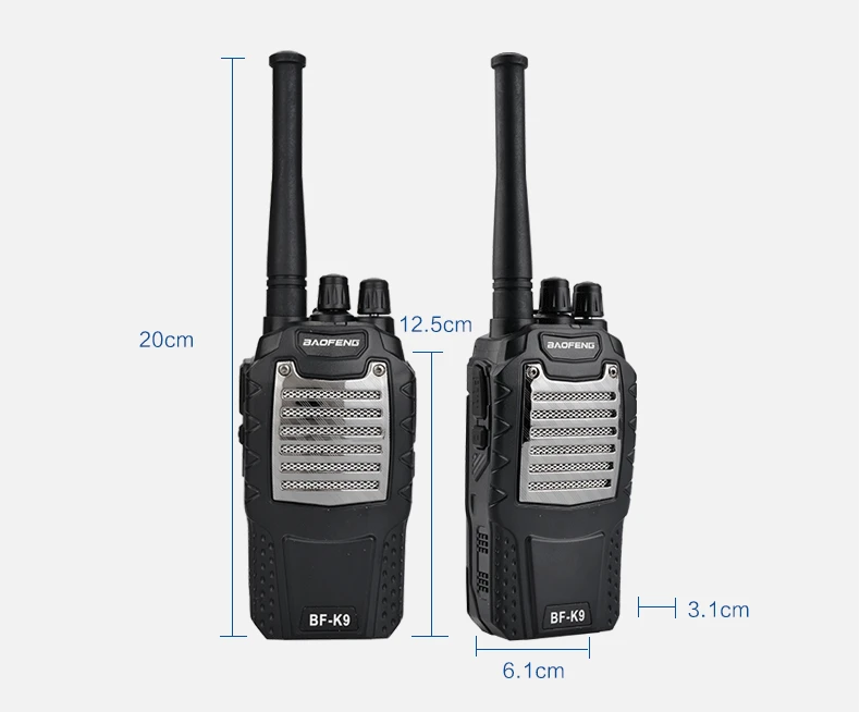 Baofeng Bf-k9 Walkie Talkie Civil Handheld Walkie Talkie 5W Power Baofeng K9 Walkie Talkie