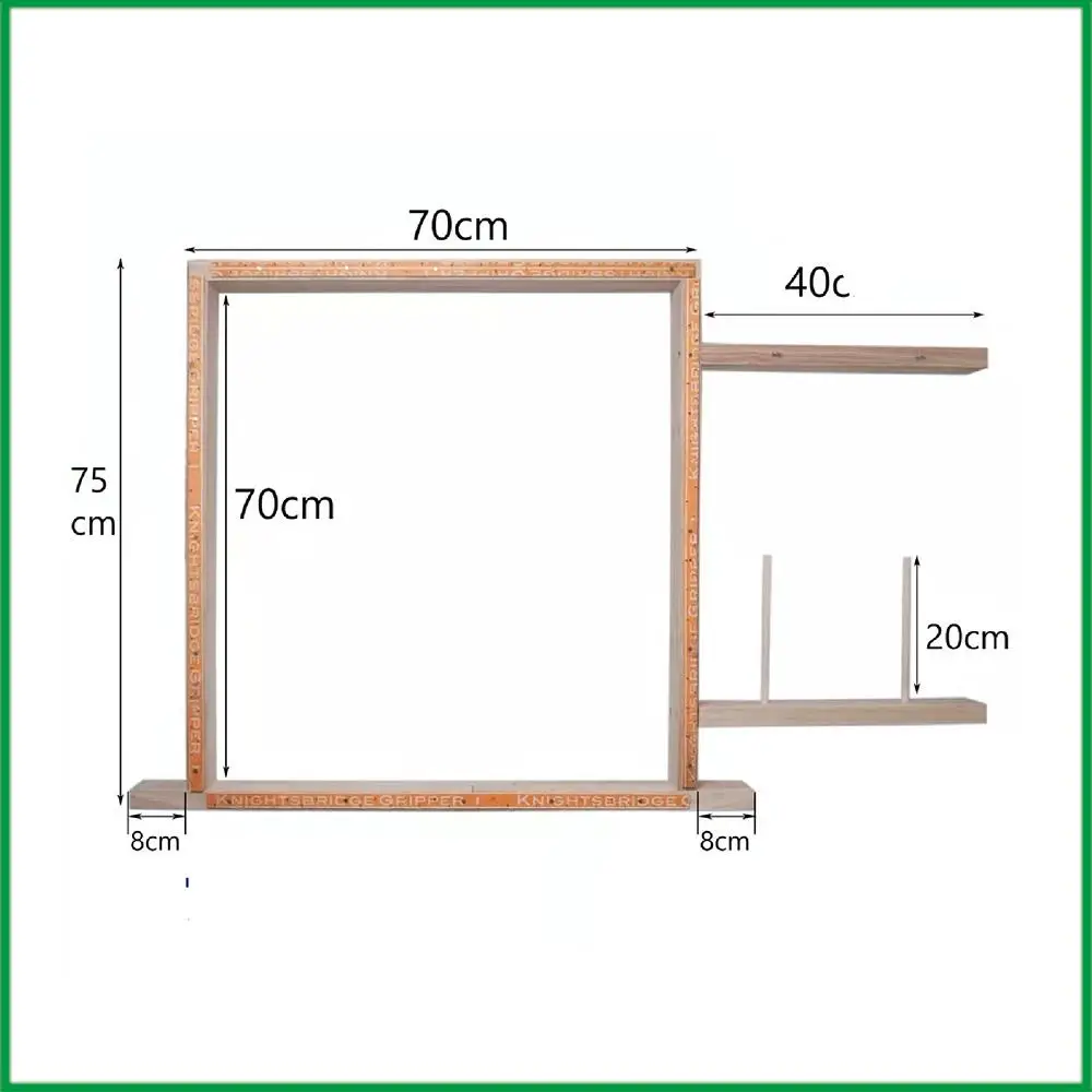 

Wooden Tufting Frame Sewing Table Top Frame for Rug Carpet Tapestry Making Punch Needle, Working Together with Tufting Gun