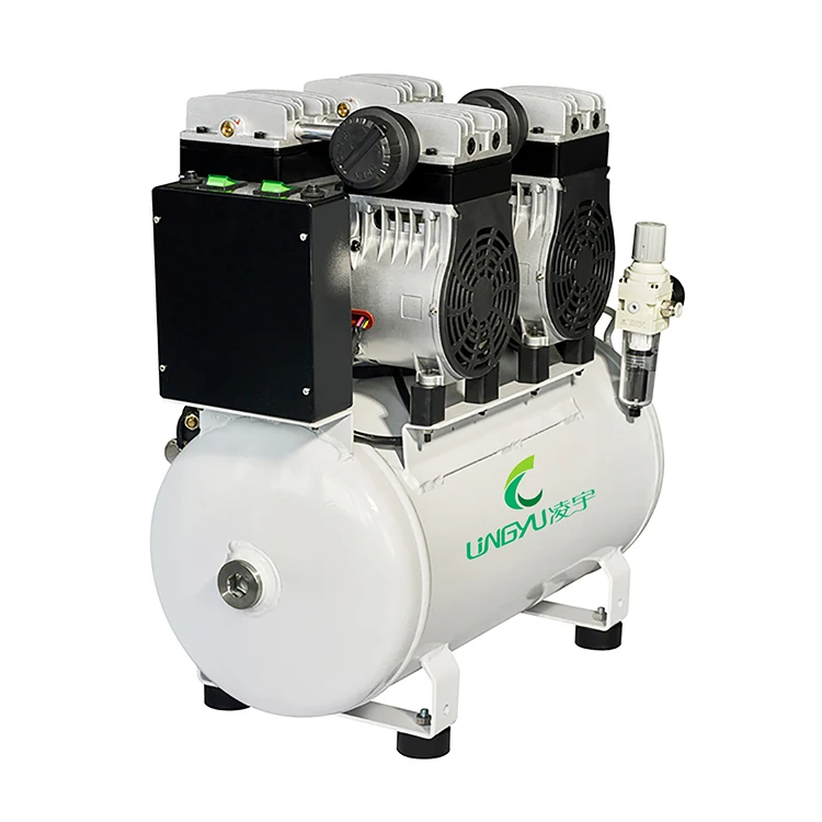 Free Oil AC Max Movable Single Mini Industrial Portable High Pressure Oilless Piston Pump Air Compressor