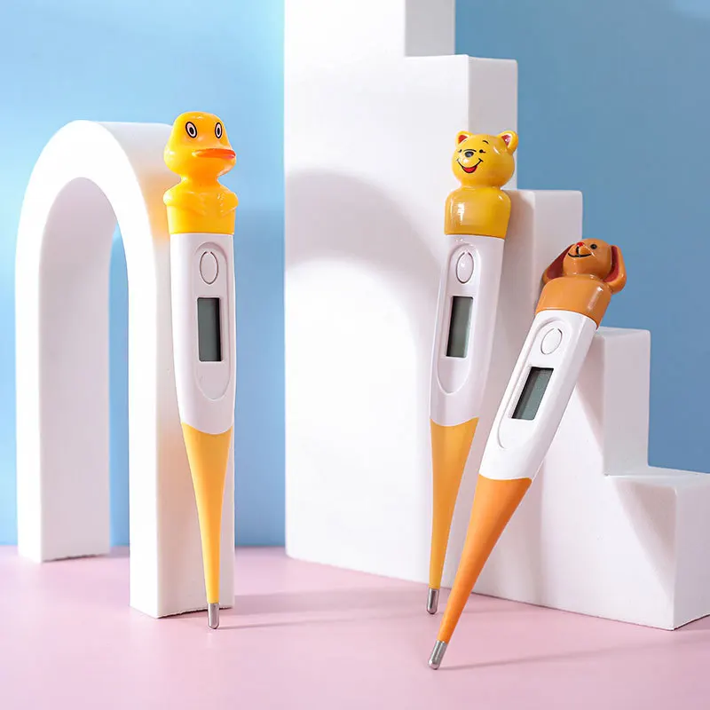 Cartoons Digital Baby Child Adult Pet Soft Flexible Tip Cute Celsius Body Fever Thermometer Temperature Measurement Tool