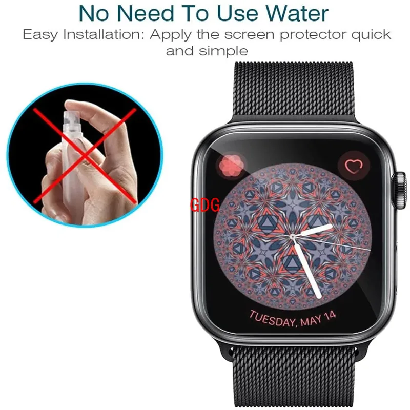 1-4PCS Hydrogel Film for Apple Watch 7 6 SE 5 4 3 2 1 Screen Protectors for Apple Watch Series 38mm 42mm 45mm 41mm 40mm 44mm