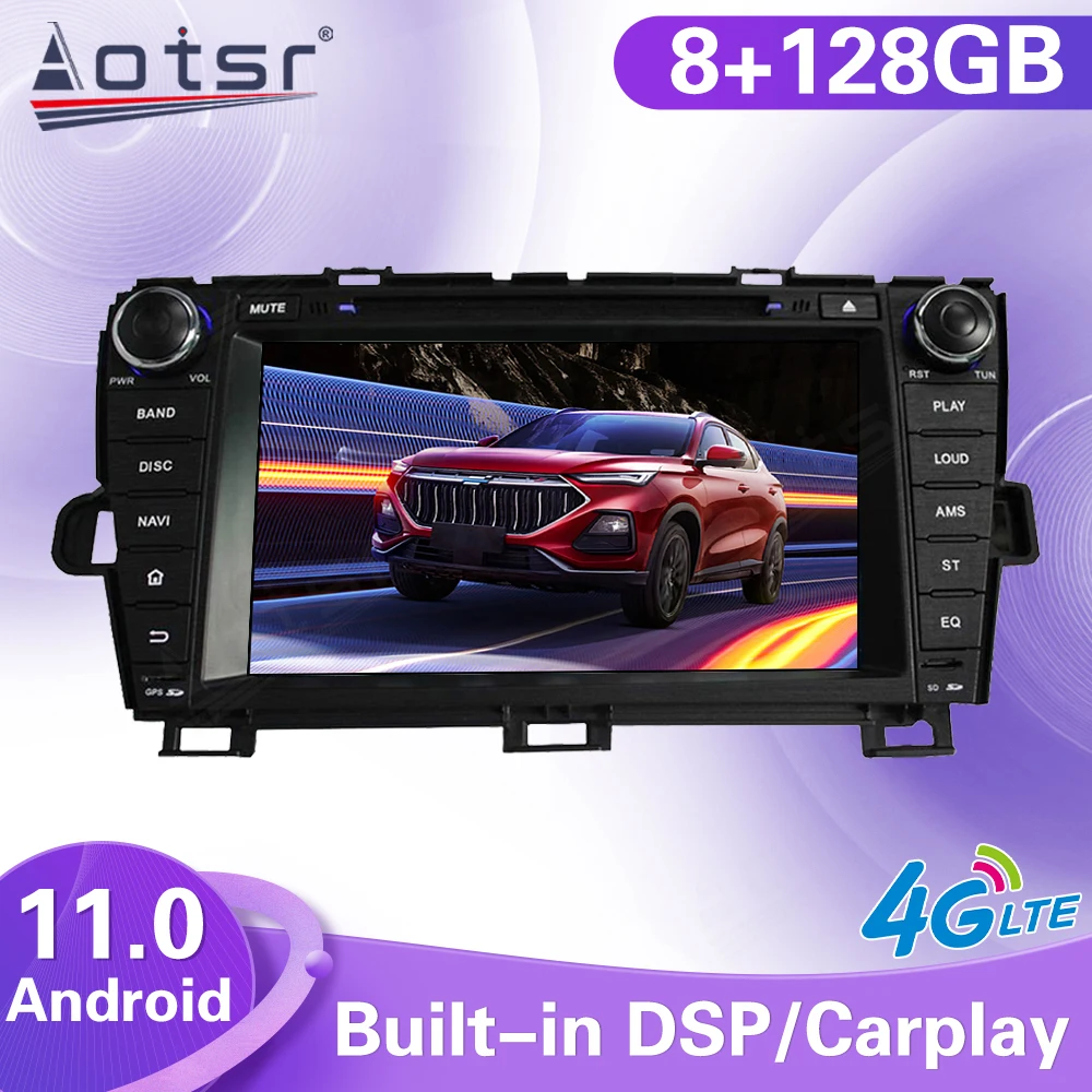 

Android 11 Car Radio Stereo Multimedia Player For Toyota Prius 2009 2010 2011 2012 2013 2014 2015 Left GPS Navi Audio Head Unit