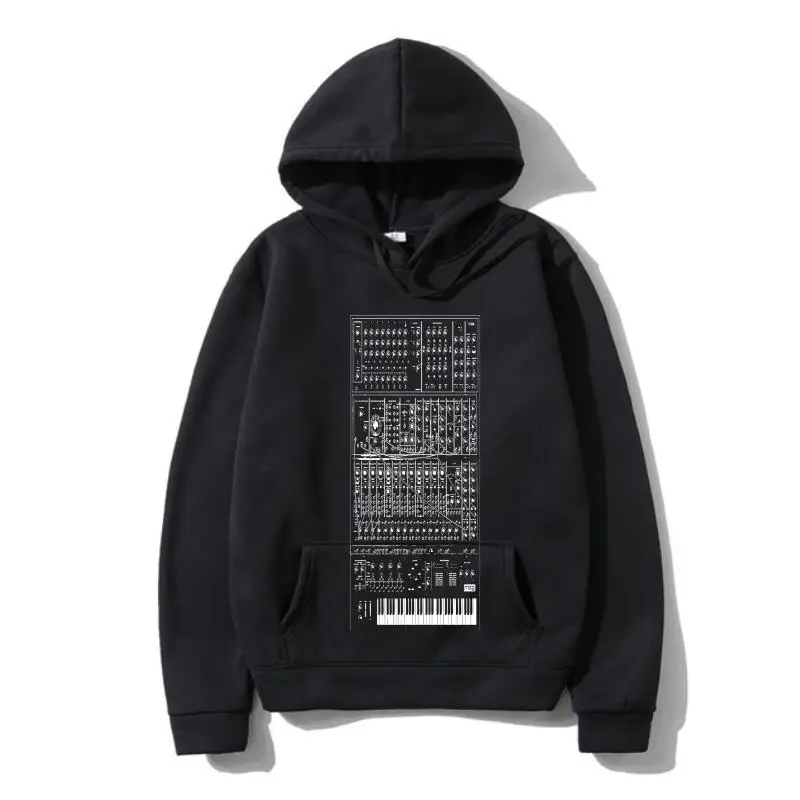 SyntheAutumnr Hoodie Analog Moog Modular 80s Synth Keyboard Piano Korg Custom Madeood Quality Hoodie Hoodys Hoody White Style