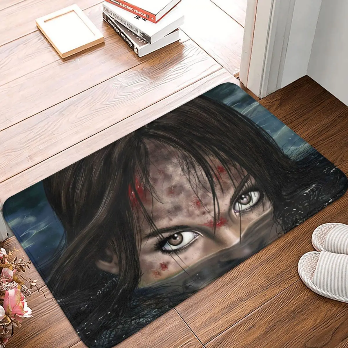 

Non-slip Doormat Tomb Raider Living Room Kitchen Mat Outdoor Carpet Flannel Pattern Decor