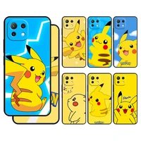 pokemon pikachu anime case cover for xiaomi mi 12 11 lite 11t 9t 10t note 10 k40 pro k50 k40s gaming casing capinha armor funda