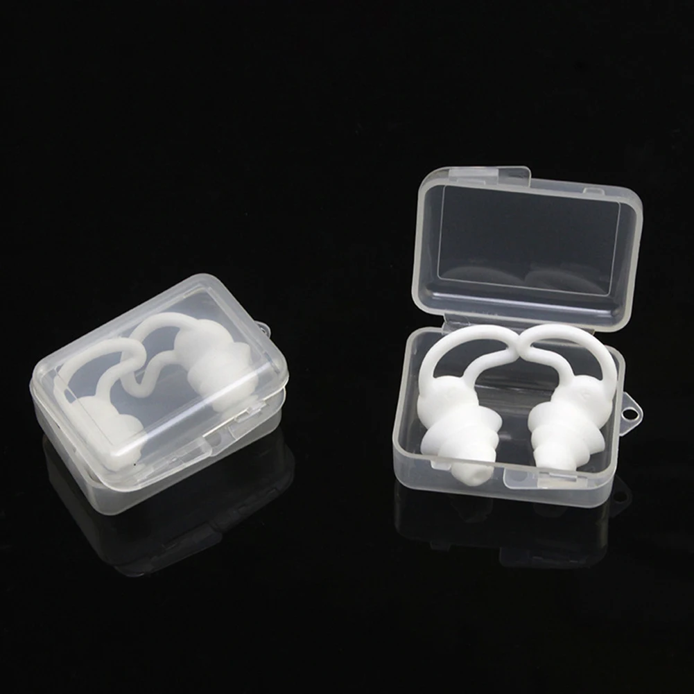 

1 Pair Silicone Soundproof Ear Plugs Noise Insulation Soft Sleeping Earplugs