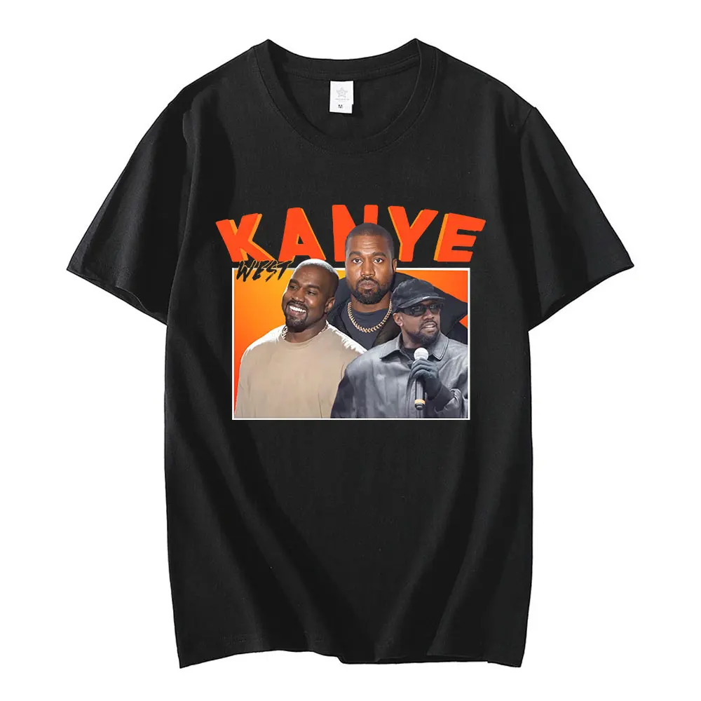 

Винтажная летняя новая футболка в стиле 90-х в стиле хип-хоп, футболка Kanye West Graphics для мужчин, хлопковые футболки оверсайз в стиле Харадзюку, у...