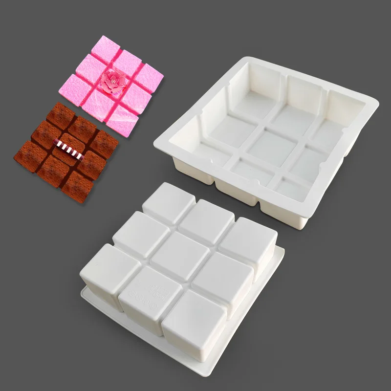 

Jiugongge силиконовая форма для французского Мусса для торта, инструмент для выпечки шоколадного хлеба