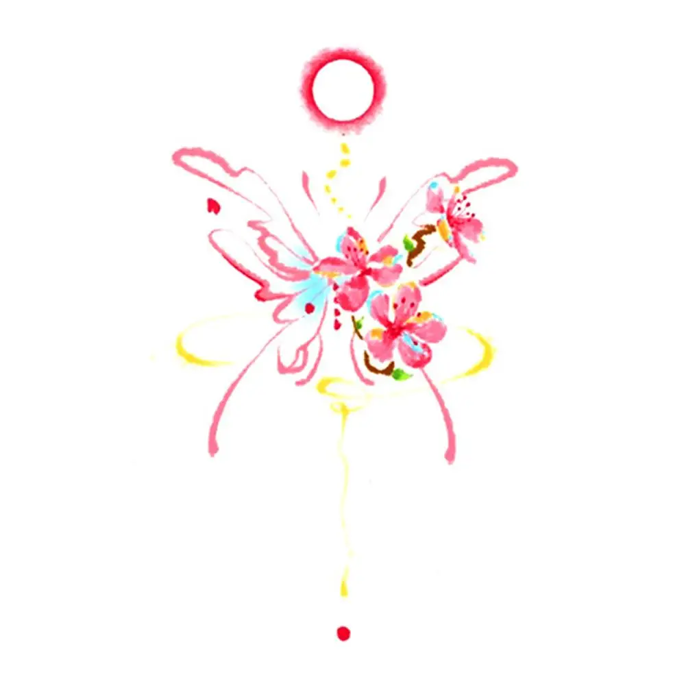 Водостойкая и прочная допамин девочка Минималистичная бабочка одноразовая