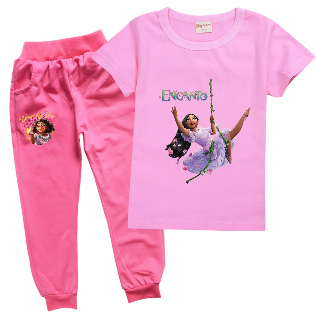 

2022 New Disney Encanto Children's Summer Clothing Cotton Short Sleeve T-Shirt + Pants Girls Baby Boy Sports Suit 2-15Y