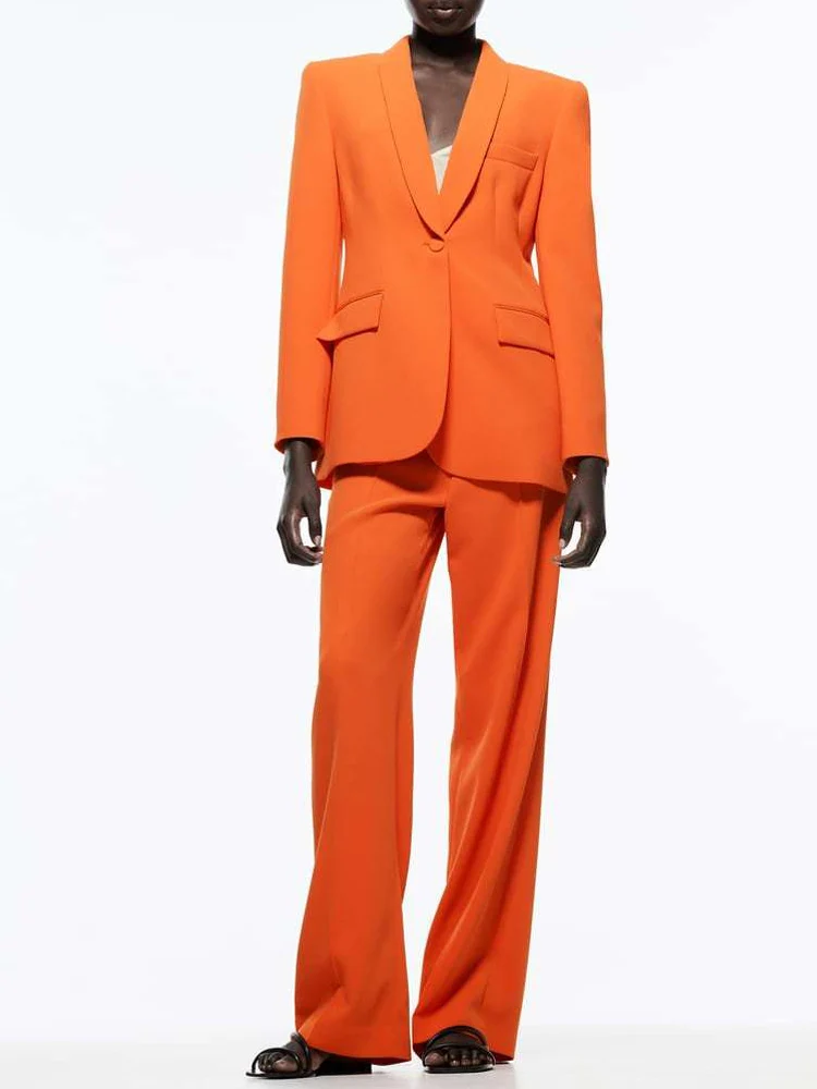 

Женский брючный костюм Kumsvag, элегантный повседневный костюм из двух предметов, пальто и брюки, лето 2022