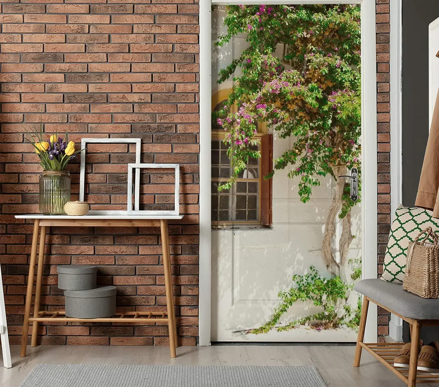 Дверные наклейки в стиле ретро