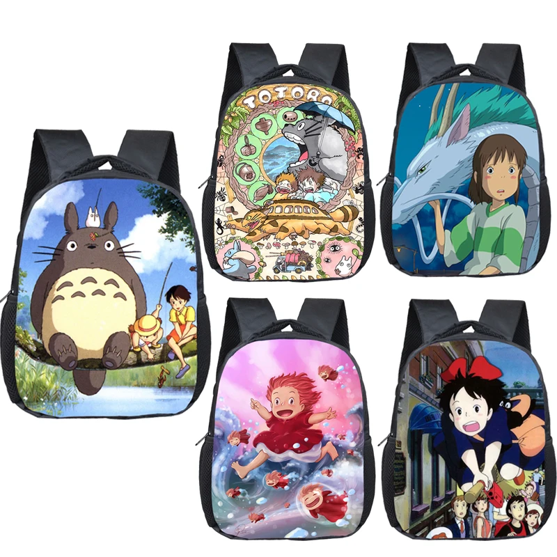 Аниме Рюкзак Totoro игрушки для детей малышей милый мультяшный спирированный прочь детский сад детская мягкая школьная сумка для девочек