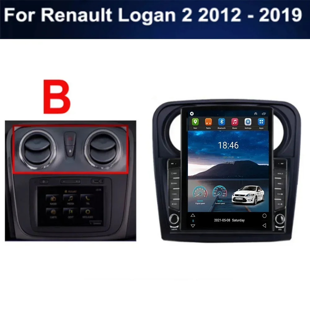 Android для Renault Logan 2 2012-2039 Sander 2014-2039 Тип Tesla Автомобильный радиоприемник