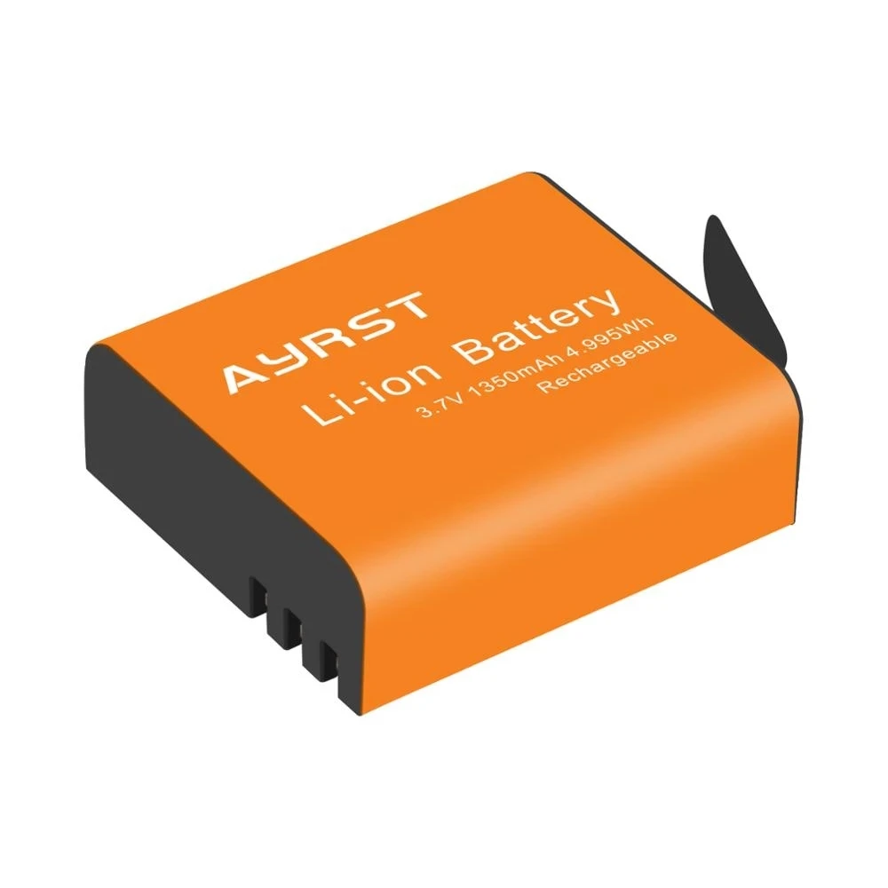 Фото Сменный аккумулятор PG1050 емкостью 1350 мАч + зарядный чехол USB-C для AKASO/Campark APEMAN/DBPOWER/NEXGADGET/WiMiUS/Lightdow/EKEN №3