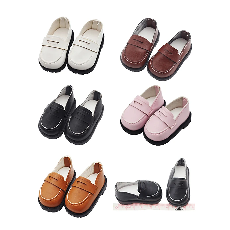 

1 Pair Ob11 DOD 1/12 Bjd Doll Shoes For Body9,GSC,YMY,obitsu 11,molly Doll PU Leather Shoes Doll Accessories