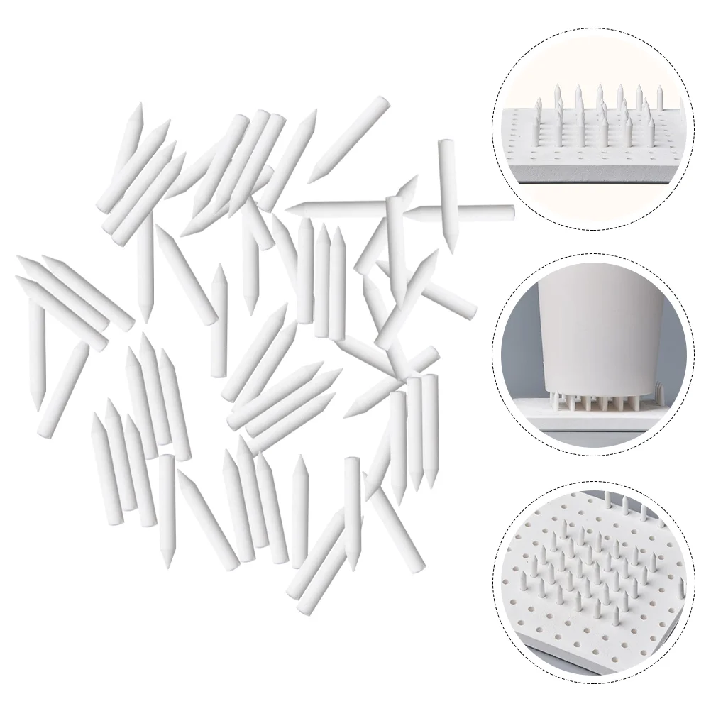 

60 Pcs Ceramic Fired Support Nails Supplies Kiln Pottery Tool Clay Firing Refractory Material Sculpture Tools Furniture