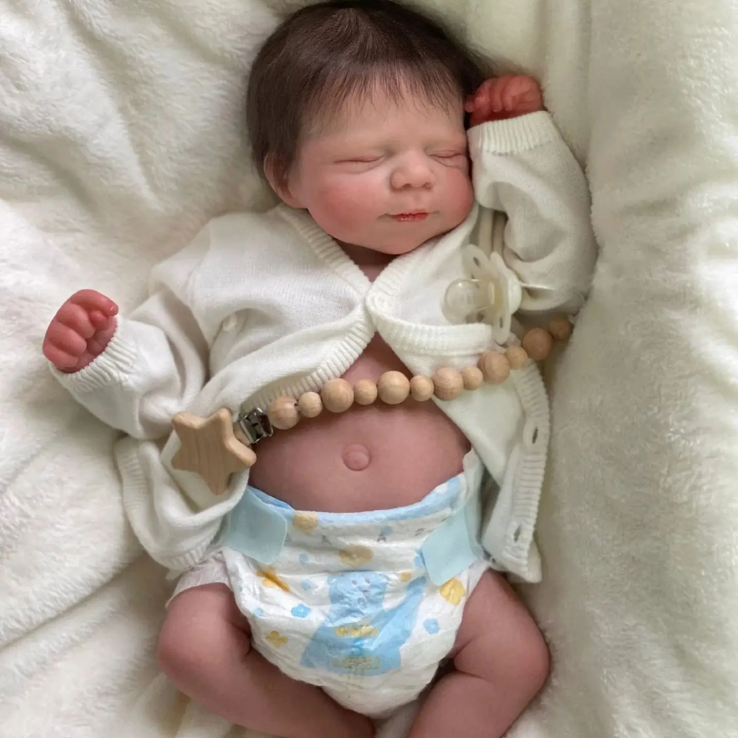 Кукла реборн 19 дюймов Реалистичная силиконовая виниловая кукла для