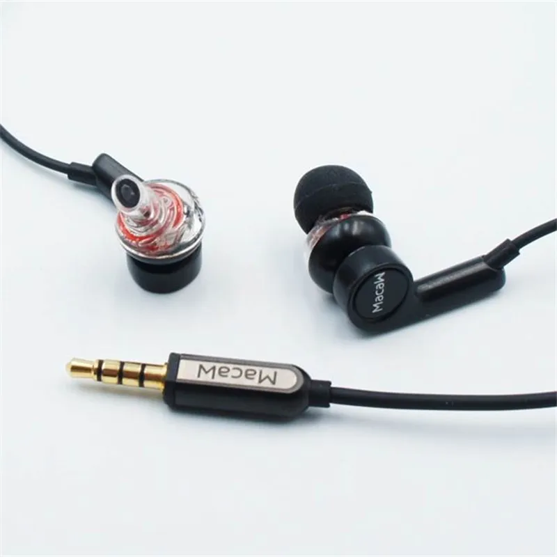 

Macaw RT20 Dynamic Driver Heavy Bass HiFi In-ear Earphone with Mic & Remote Control