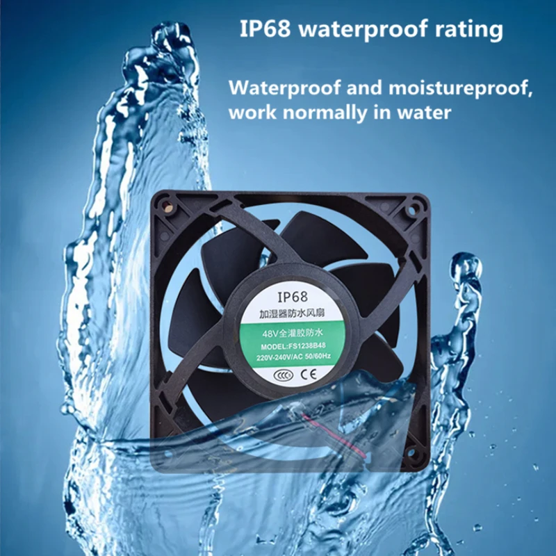 Industrial Umidificador Ultra-sônico Atomizador Ventilador de Refrigeração à Prova Impermeável Água 12cm 120*38 mm 12025 220v 240v