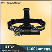 NITECORE UT32 1100Lumens Headlamp Dual Output Primary Cool White Beam 100°Wide Range Flood Soft Light