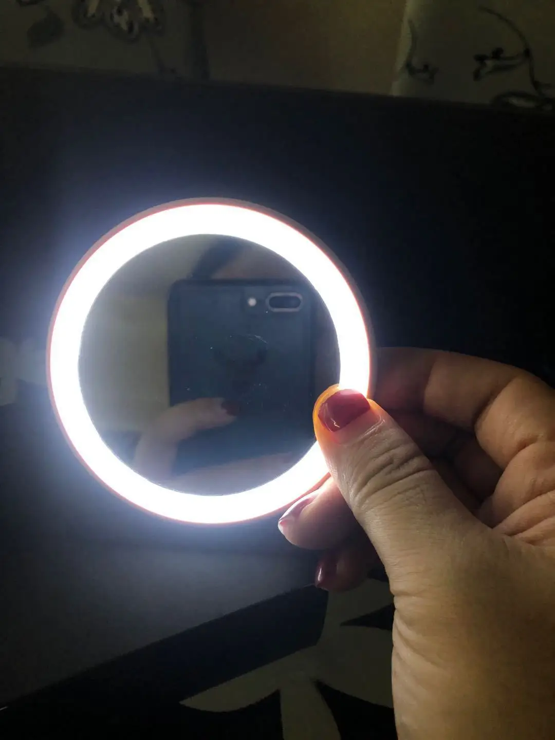Портативное умное зеркало для макияжа с светильник s LED увеличительное
