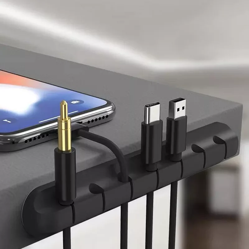

Cable Organizer Silicone Winder USB Charging Cable Organizer Holder For Mouse Keyboard Headphone Wire Organizer Clips Cord