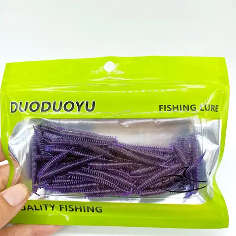 DUODUOYU 30 шт. силиконовые мягкие приманки 0,5г/45мм для ловли окуня и щуки