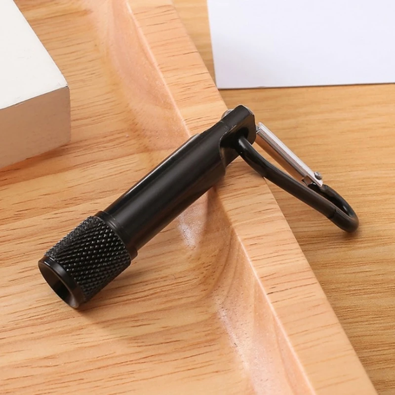 

5Pcs Small LED Flashlight with Carabiner for Camping Hiking Cycling AA-Batteries Included Mini Keychain Flashlight
