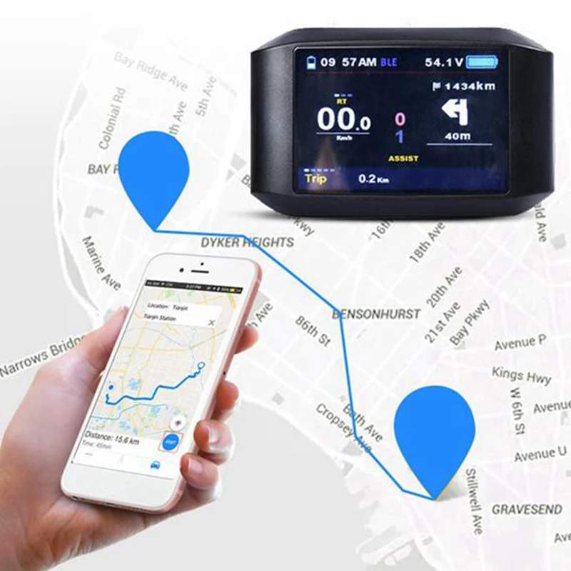 Дисплей для электрического велосипеда 750C Bluetooth дисплей Bafang BBS01 BBS02 BBSHD средний