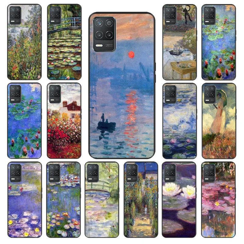 

Claude Monet Garden Lotus Bridge Phone Case for OPPO Realme 8 7 6 6Pro 7Pro 8Pro 6i 5i C3 C21 C21Y C11 C15 C20 C25 X3 SuperZoom