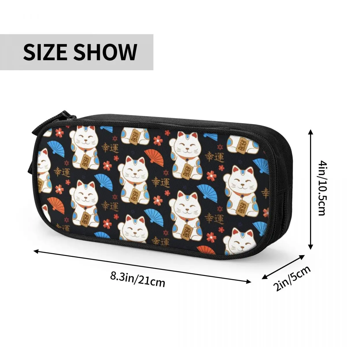 Пенал для карандашей с кошками и большой емкостью девочек мальчиков