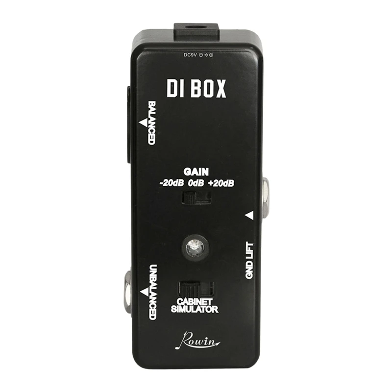 

DI BOX LEF-331 Micro-DI with Cab Sim and Gain Guitar Effect Pedal True Bypass