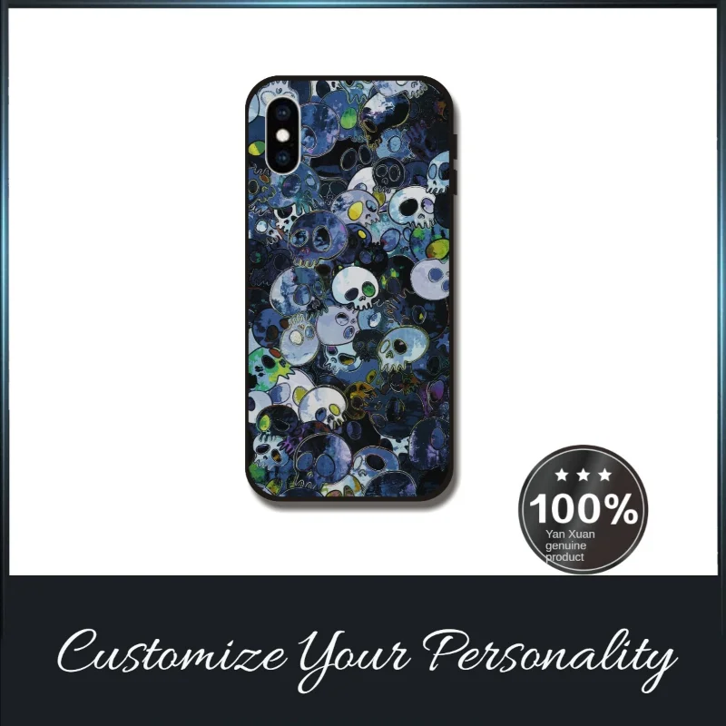 

Чехол для телефона с черепом в японском стиле для iPhone 134/MAX/XR