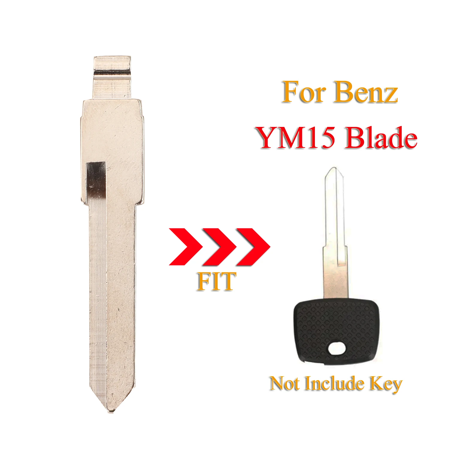 

Jingyuqin новый сменный автомобильный ключ, заготовка YM15, лезвие для Mercedes Benz Vito Actros Sprinter V Class, замена автомобильного ключа, пустая заготовка