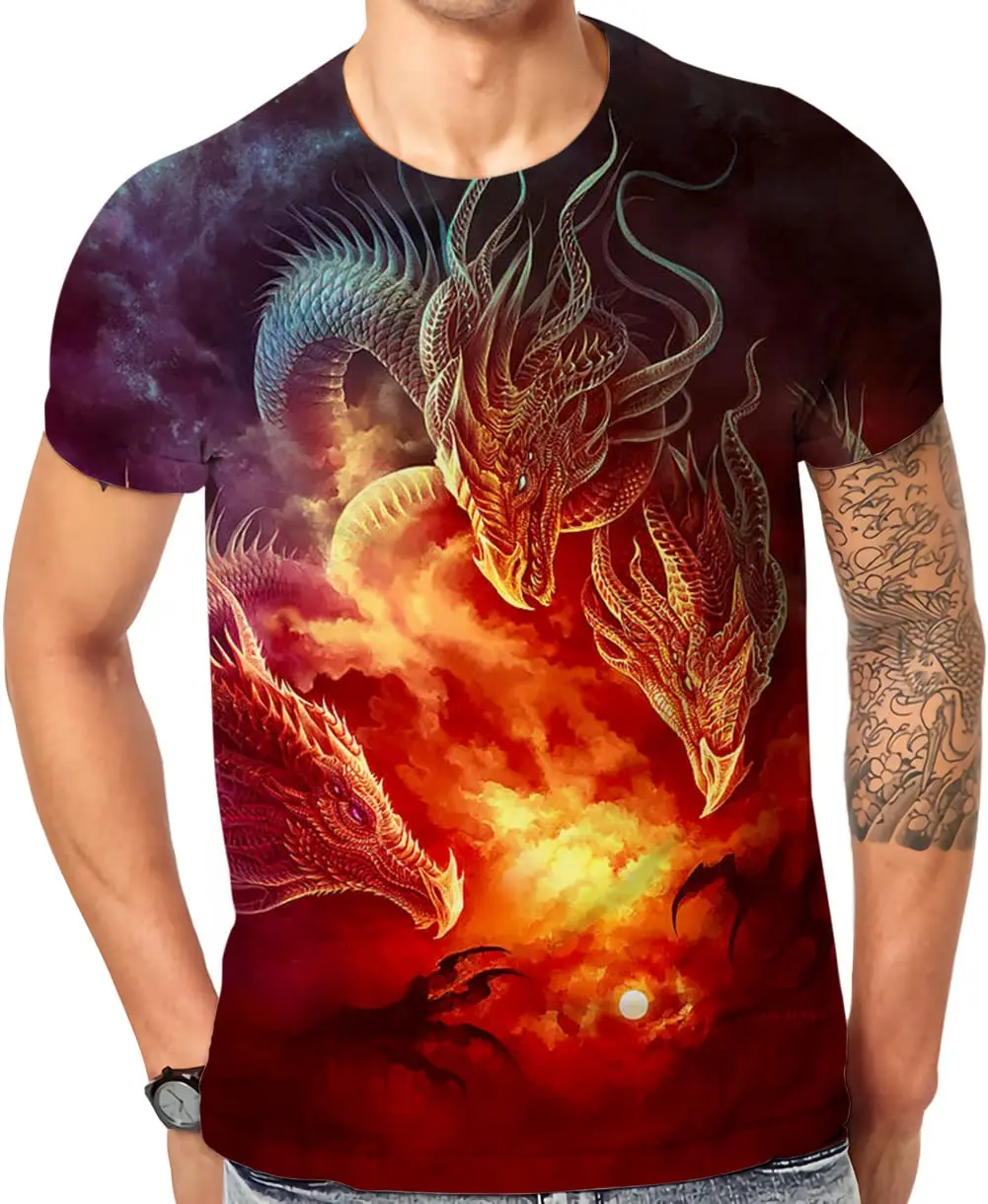 

Mens 3D Printed T Shirt Funny Cool Graphic Tees for Men Hip Hop Skeleton Streetwear Personality Short Sleeve Women Clothing Tops