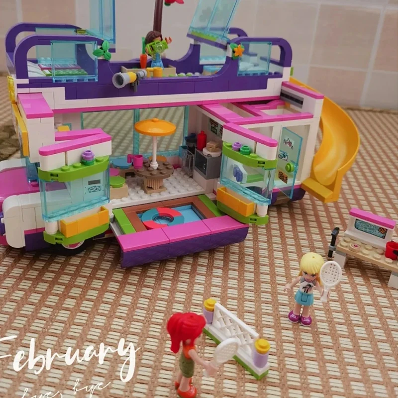 778 шт. Детский конструктор автобус дружбы