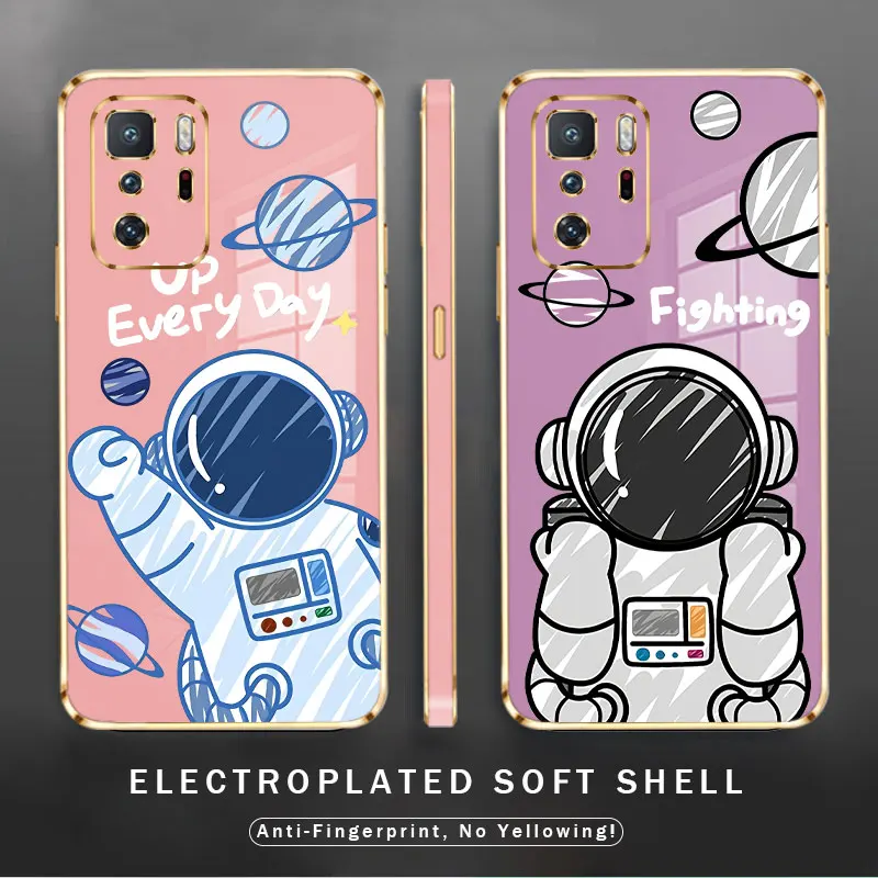 

Celular Case for Xiaomi Redmi Note 8 9 10 11 9a 11s 5G Pro 10s 7 10A 10X 4G 10T 9i Soft Trend Full Planet Astronaut Star Space