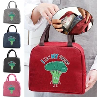 child insulated lunch bag women picnic thermal lunch bags cooler zipper lunch bag portable lunch box bag durable bento pouch