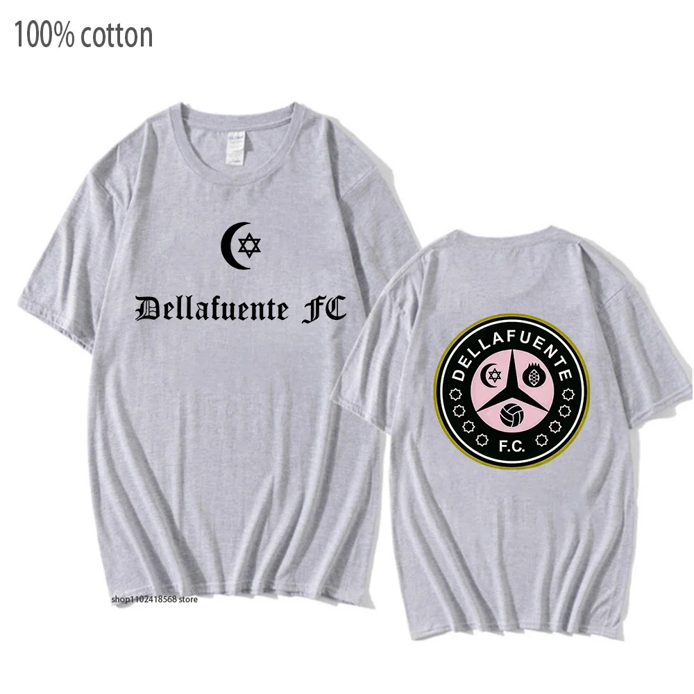 Футболки Dellafuente мужские футболки с принтом в стиле хип-хоп гранж корейская
