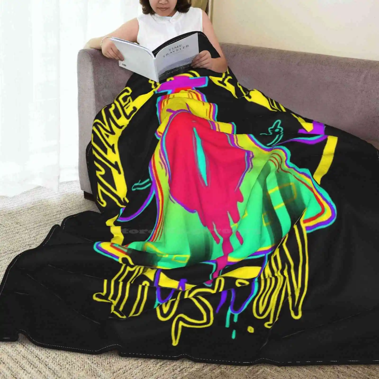 Время-это приблизительная фотография высокое качество теплое фланелевое одеяло