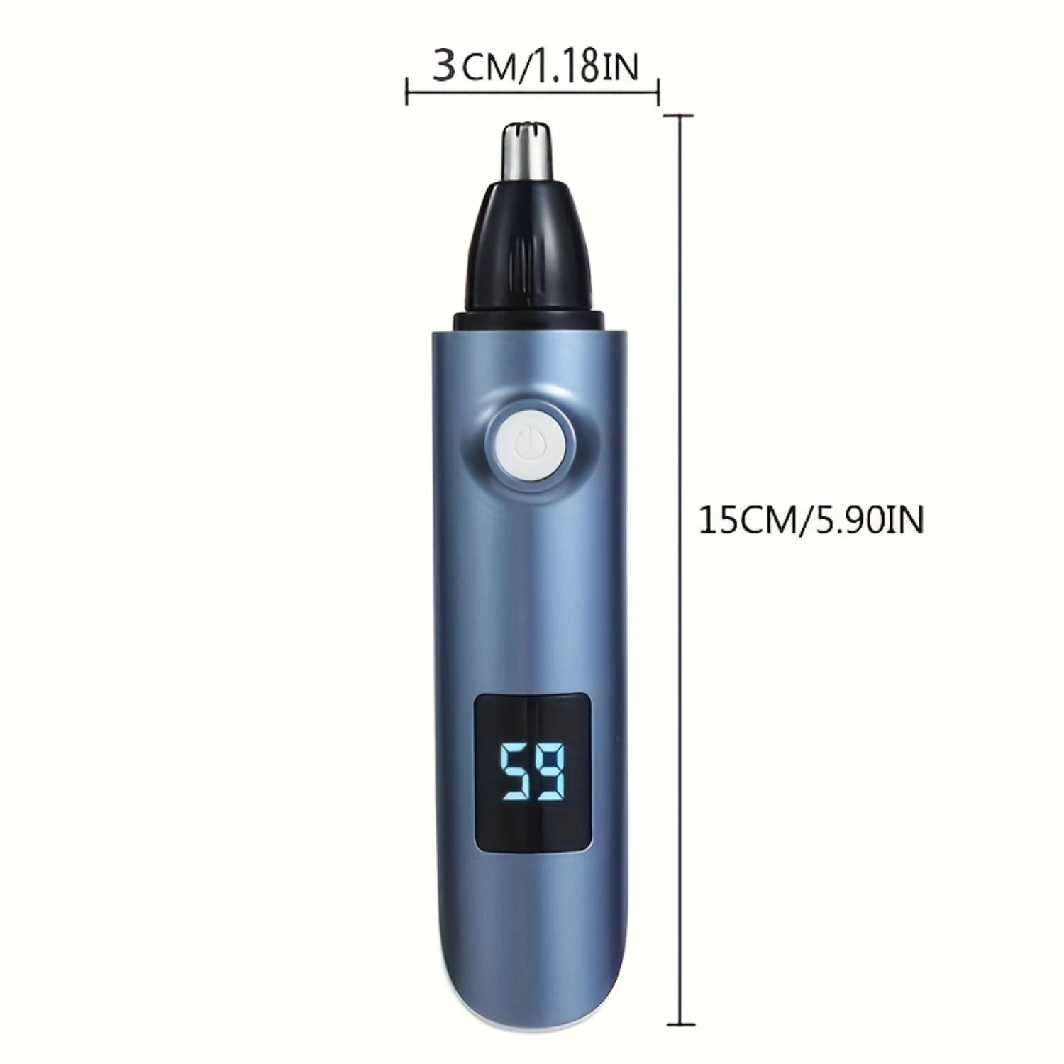 Перезаряжаемый водонепроницаемый триммер для ушей/носа с USB-зарядкой и системой
