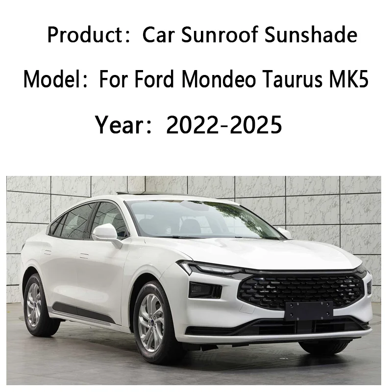 Фото Для Ford Mondeo Taurus MK5 2022~2025: Солнцезащитный козырек для люка, электростатический, на присосках, защита от солнца, автомобильные аксессуары №2