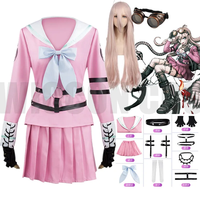 

Danganronpa V3 Miu Iruma Cosplay Costumes Women Anime Dresses Sailor Suit School Uniform Sets