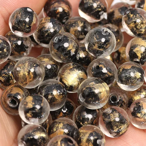 Стеклянные бусины Лэмпворк 8 мм 10 мм