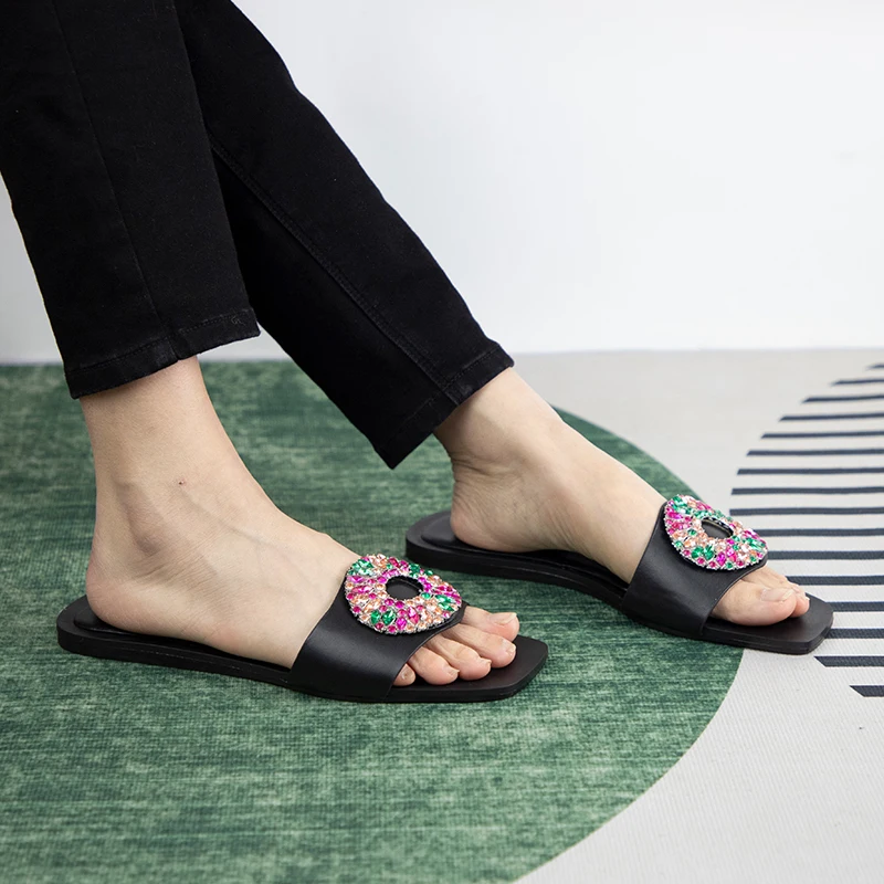 Z Laides Summer Shoes 2023 Fashion Brand Design Flat Sandals for Women Luxury Outside Beach Party Female Sandals Casual Slides