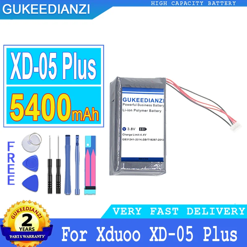 

Bateria 5400mAh High Capacity Battery For Xduoo XD-05 Plus High Quality Battery